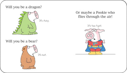 Experience the humorous journey of Little Pookie in this award-winning board book by Sandra Boynton