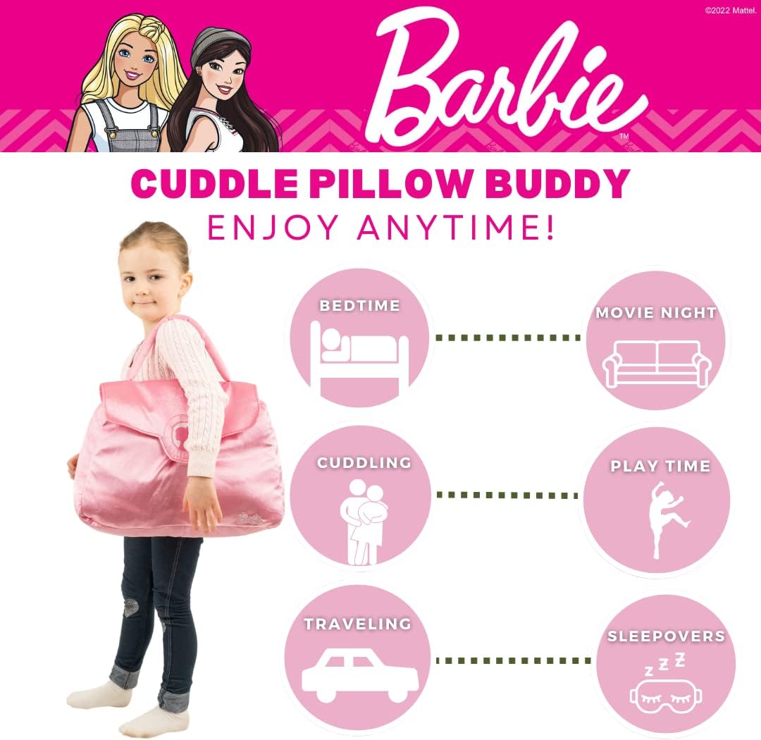 Made with super soft material, this plush pillow is a must-have for Barbie fans