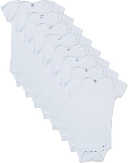 These Gerber onesies are made with 100% cotton rib for added breathability