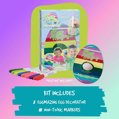 Create endless Easter egg designs with this mini decorator kit