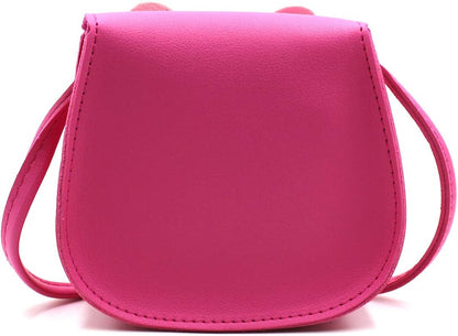 Cute eco-friendly rabbit crossbody purse with small bow for little girls to carry their small items