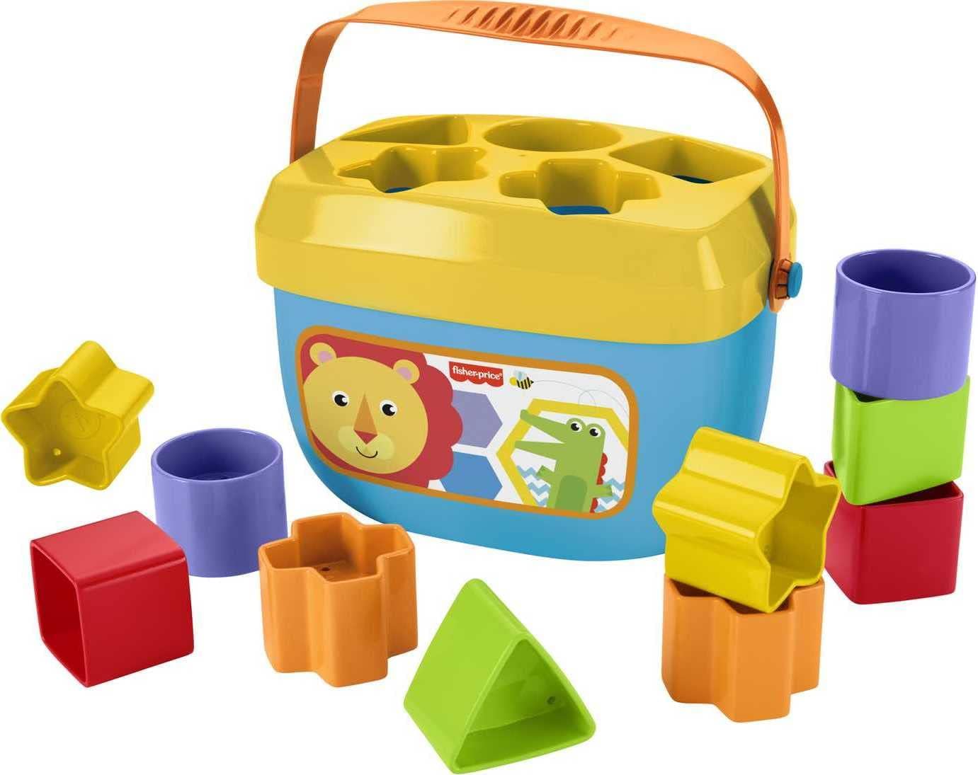 Fisher-Price Rock-a-Stack Ring Stacking Toy and Baby’s First Blocks Set