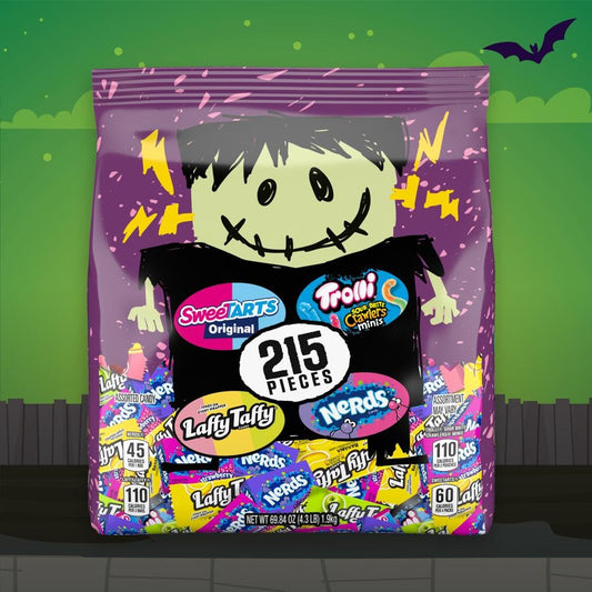 Franken Favorite Assorted Halloween Candy, 215ct Bag