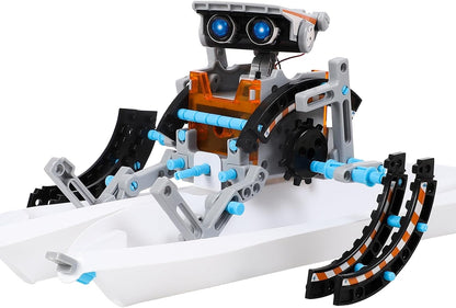 With the ability to create over 12 different types of robots, this STEM Solar Robot Kit is perfect for early education