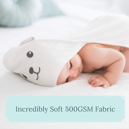 This multi-functional towel can be used not only for baths, but also as a blanket, swaddle, or changing mat cover