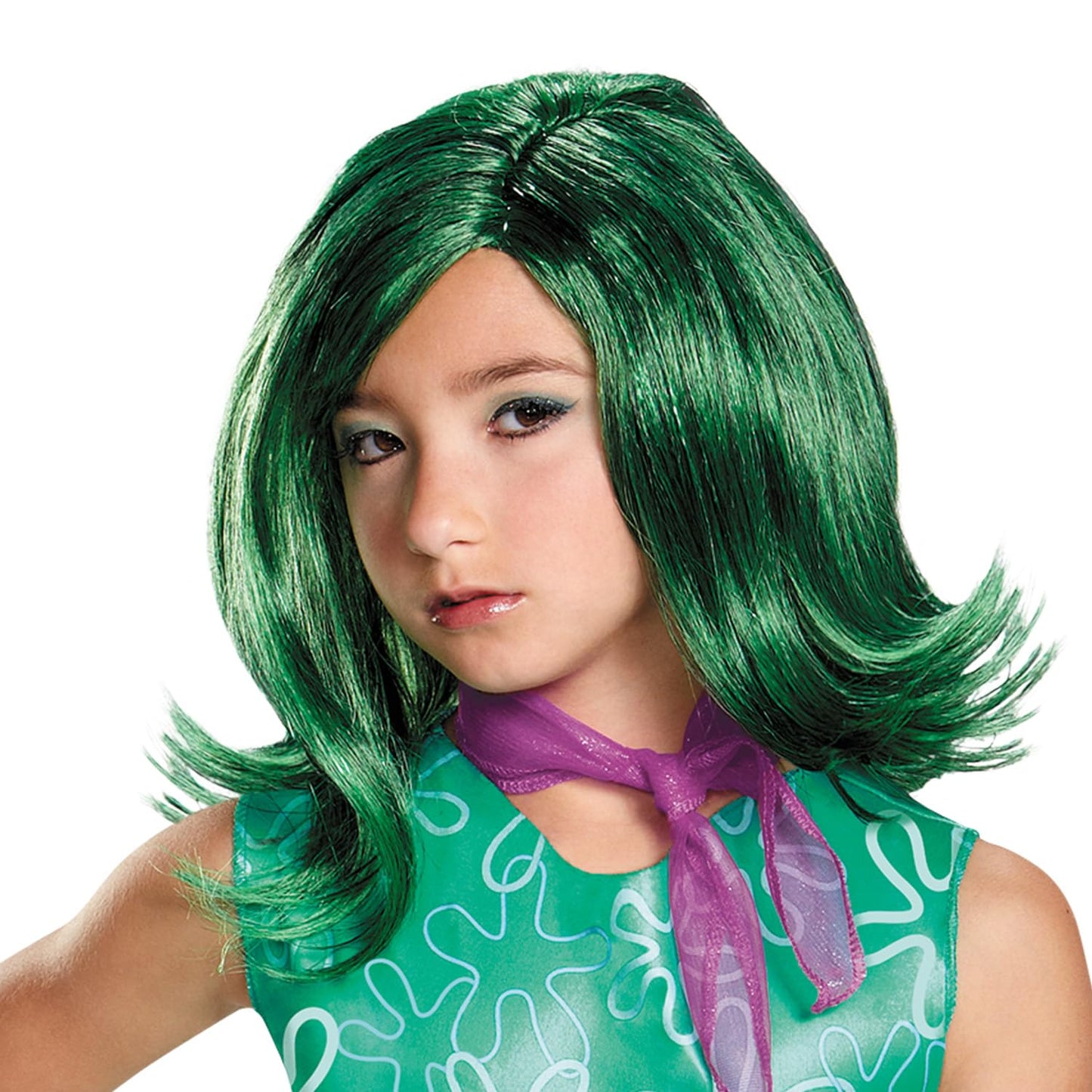 Transform into the sassy character from Inside Out with the officially licensed Disney Pixar Inside Out Disgust Costume for Kids