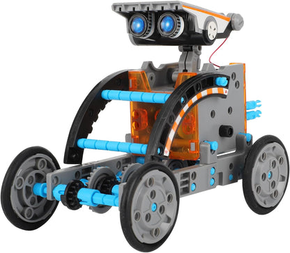 With the ability to create over 12 different types of robots, this STEM Solar Robot Kit is perfect for early education