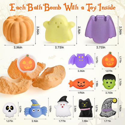 Made with natural ingredients, these bath bombs are safe for kids and won't irritate the skin and each bath bomb comes with a surprise squishy toy inside