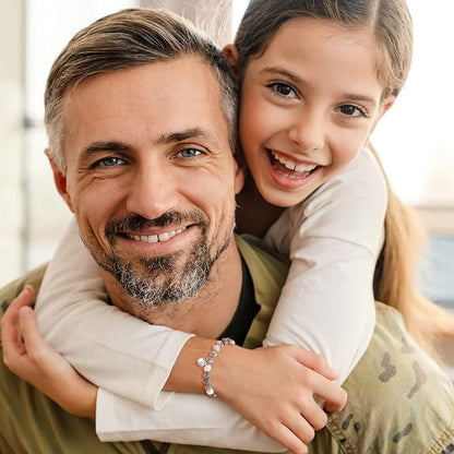 Valentines Day Heart Bracelet Gift for Daughter