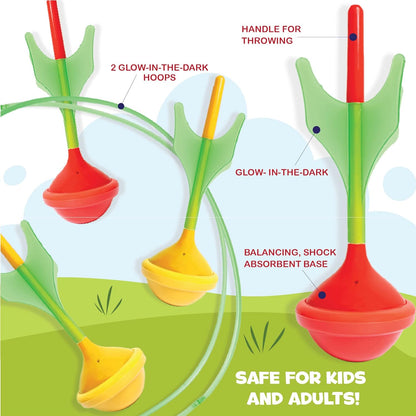 Endless fun for your family with these glow in the dark lawn darts