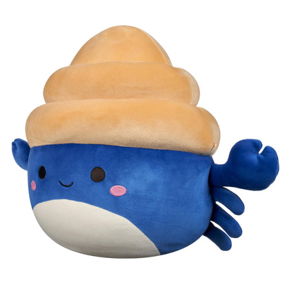 Meet Lenore, the 12-Inch (Medium-Sized) Navy and Tan Hermit Crab Squishmallows Original