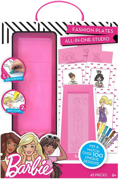 Barbie Fashion Plates All in One Studio Sketch Design Activity Set