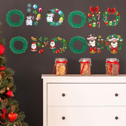 Perfect sticker craft kit for children's Christmas DIY projects (48 pcs)