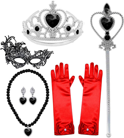 Your little princess will embrace Halloween in this colorful Dalmatian print costume