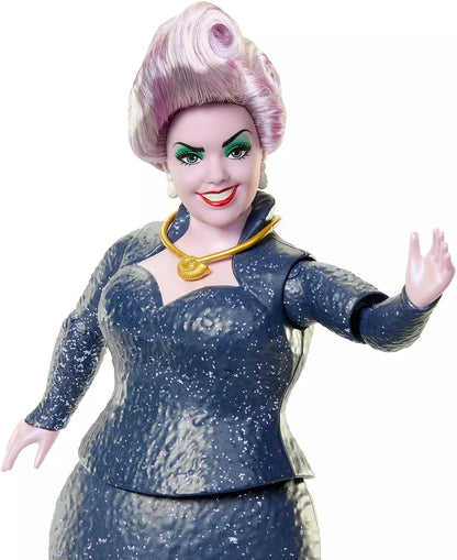 Disney’s The Little Mermaid Ursula fashion posable doll comes with realistic tentacles, a removable necklace, and sparkling details that add to its charm