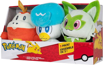 Pokemon Paldea First Partner Plush 3 Pack