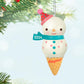 Sweeten the holidays with this cute Daughter Snowman Ice Cream Cone Hallmark Keepsake Christmas ornament