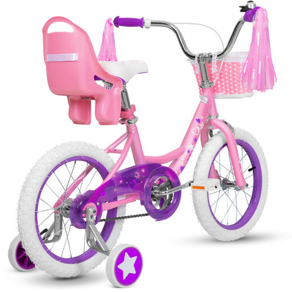 Whether your child is just learning to ride or is already a pro, WEIZE Girls bicycle is perfect for her