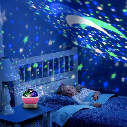 Transform any room into a stunning, celestial landscape with the Night Light Lamp, Rotating Night Sky