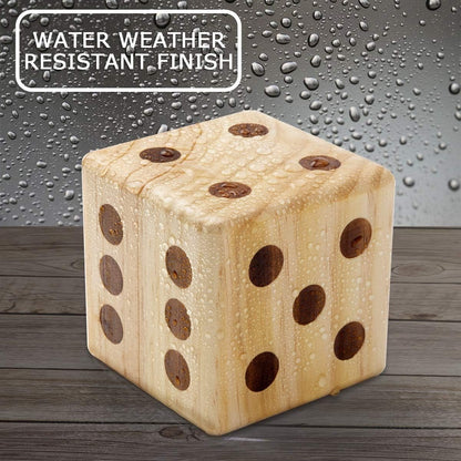 This giant wooden yard dice set is perfect for outdoor fun