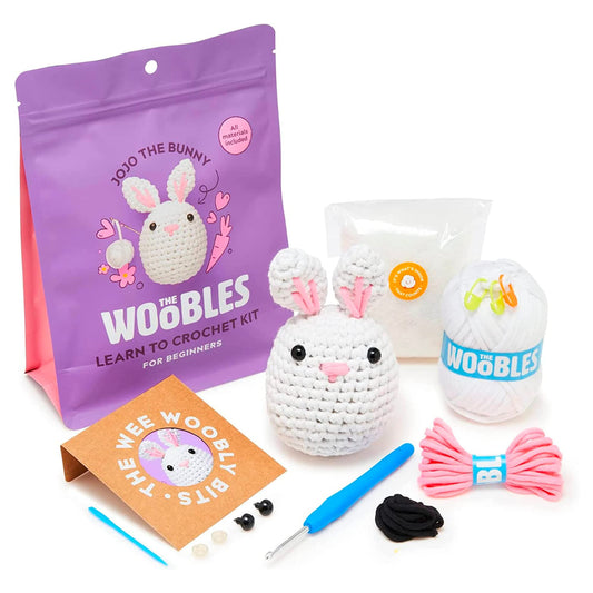 Learn crochet with our DIY kits! They make it easy for beginners to create adorable Woobles plushies