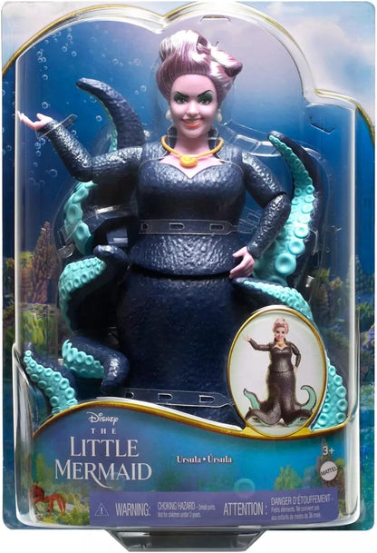 Disney’s The Little Mermaid Ursula fashion posable doll comes with realistic tentacles, a removable necklace, and sparkling details that add to its charm