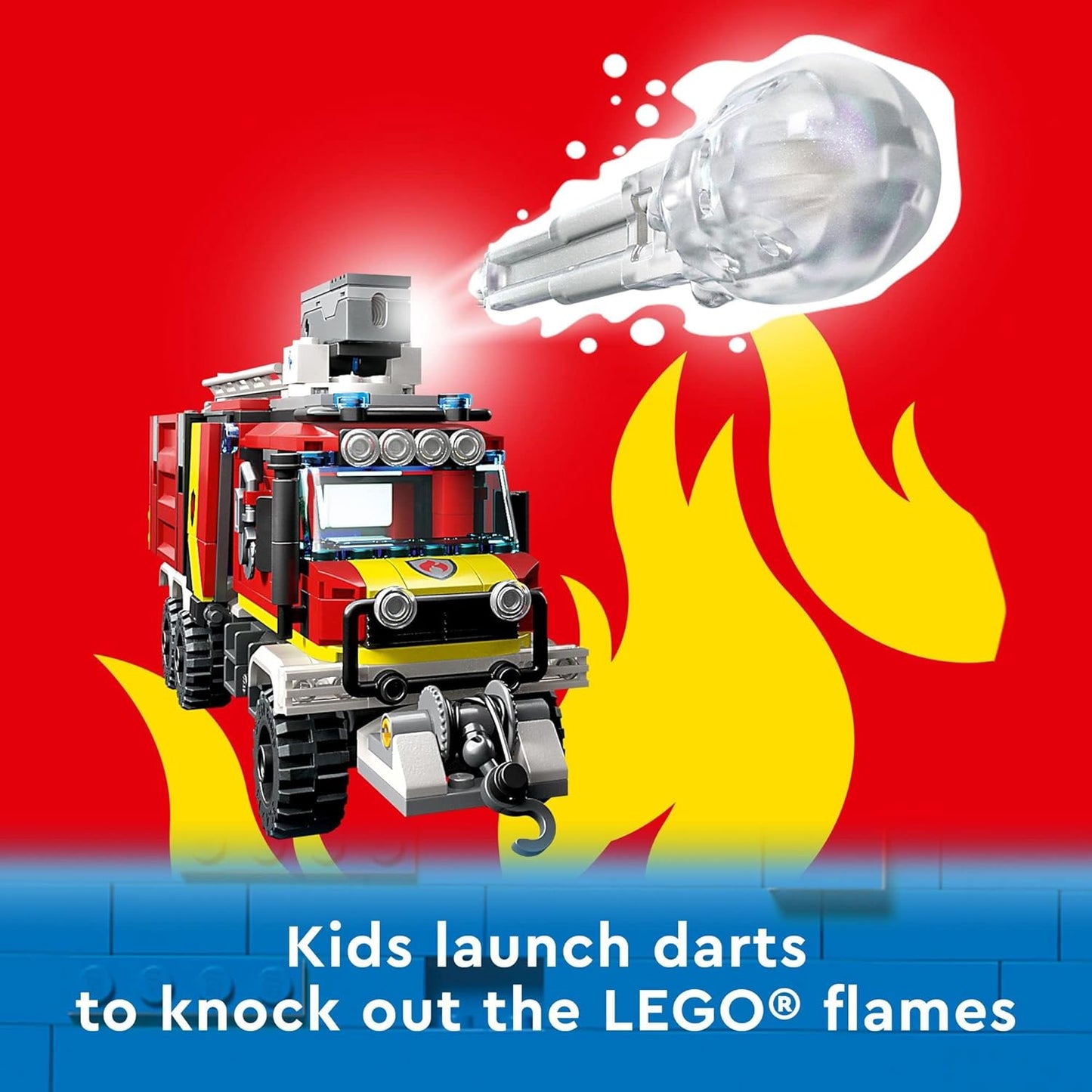 LEGO City Fire Command Truck Building Toy Set (502 Pieces)