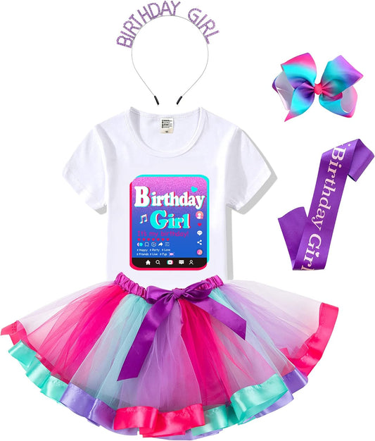 4pc Birthday Girl Party Outfit