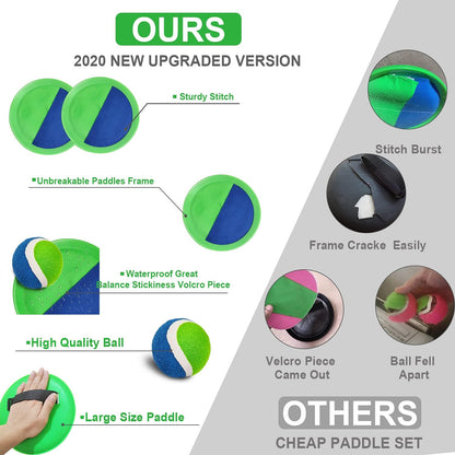 This Catch and Toss Game Set serves as a perfect learning tool for catch and throw skills