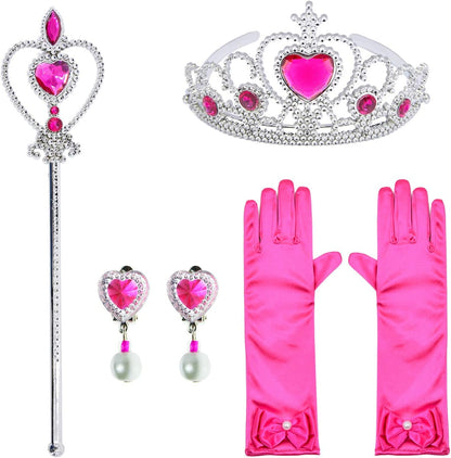 Luxury Princess Dress Costumes with Shining Long Cape