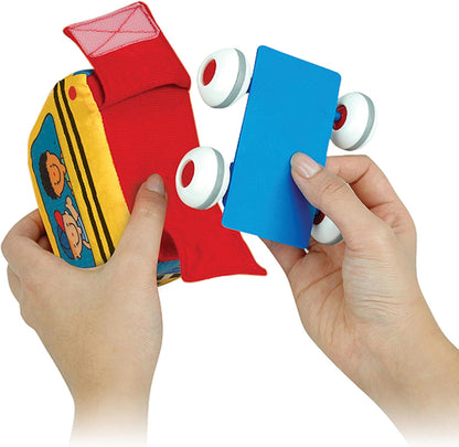 Improve sensory skills in children with this Melissa & Doug Pull-Back Vehicle set