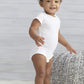 Gerber Baby 8-Pack Short Sleeve Onesies Bodysuits, Solid White