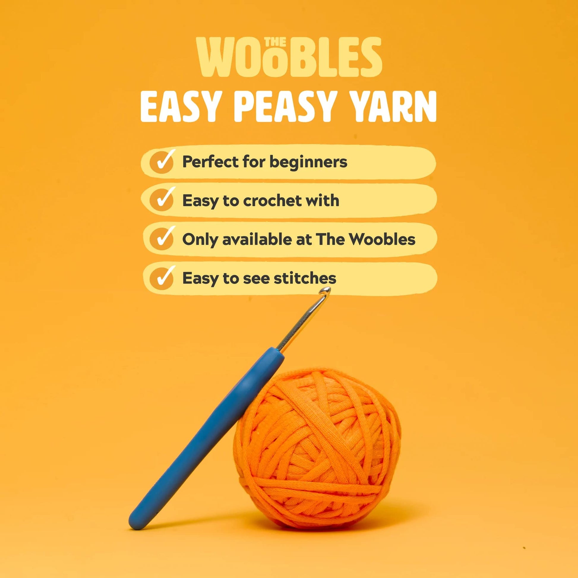 Learn crochet with our DIY kits! They make it easy for beginners to create adorable Woobles plushies