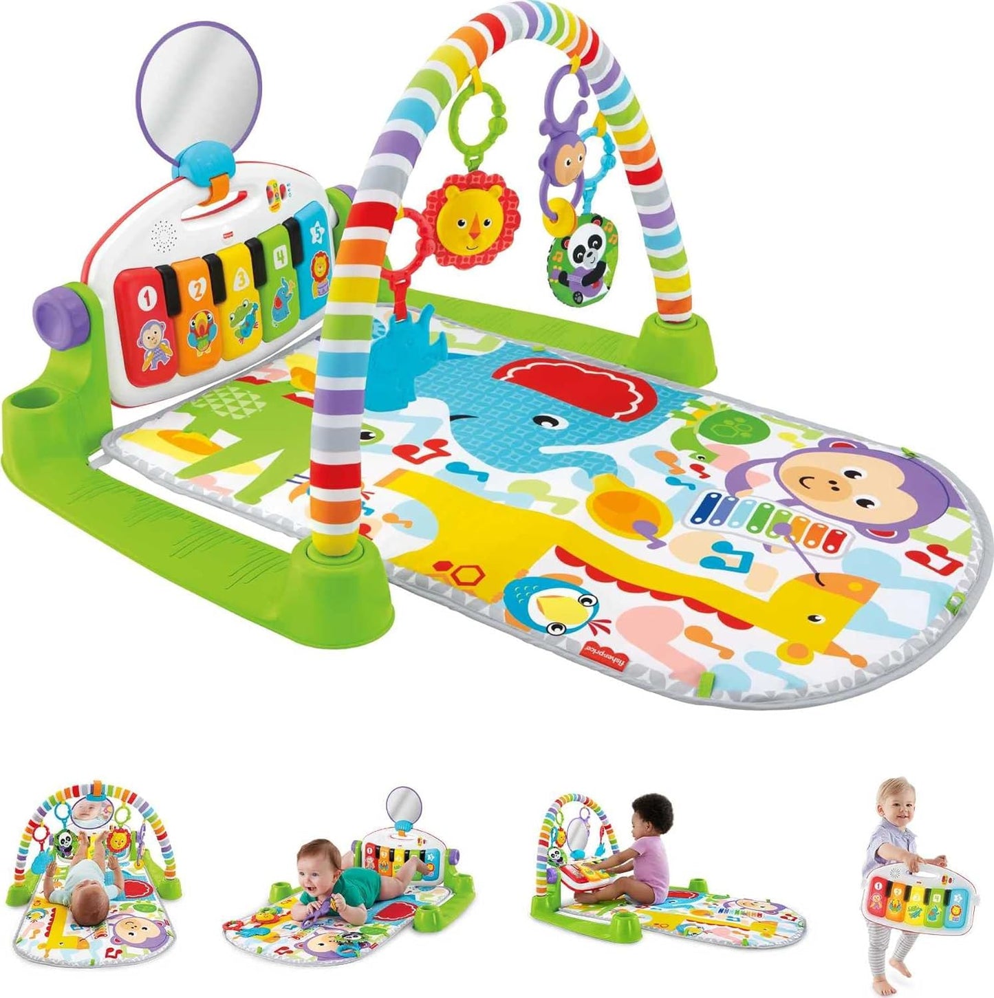 Fisher-Price Baby Playmat Deluxe Kick & Play Piano Gym