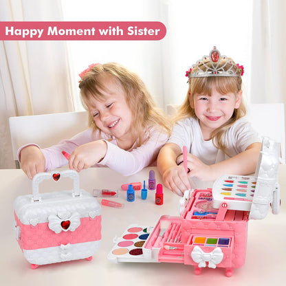 This makeup kit is designed for little princesses and made with safe, environmentally friendly materials