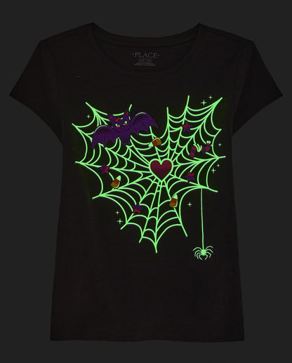 With the Halloween spider web graphic t-shirt, experience a timeless style and cozy fit with captivating graphics that are sure to impress