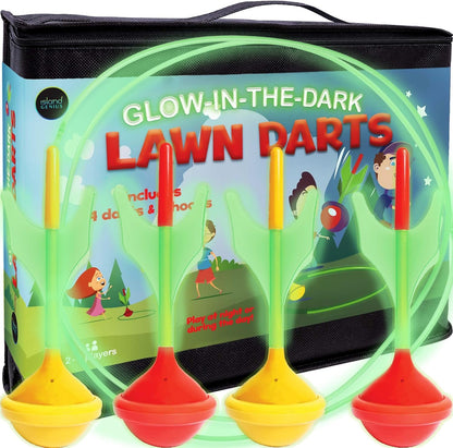 Endless fun for your family with these glow in the dark lawn darts