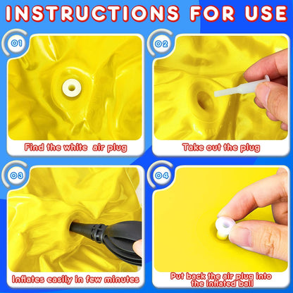 This hopper ball is compact and lightweight for easy storage and transport