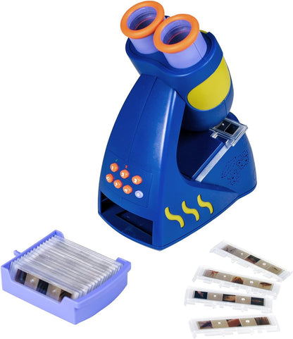 Build scientific curiosity and critical thinking skills with GeoSafari Jr. Talking Kids Microscope, designed specifically for young explorers' hands