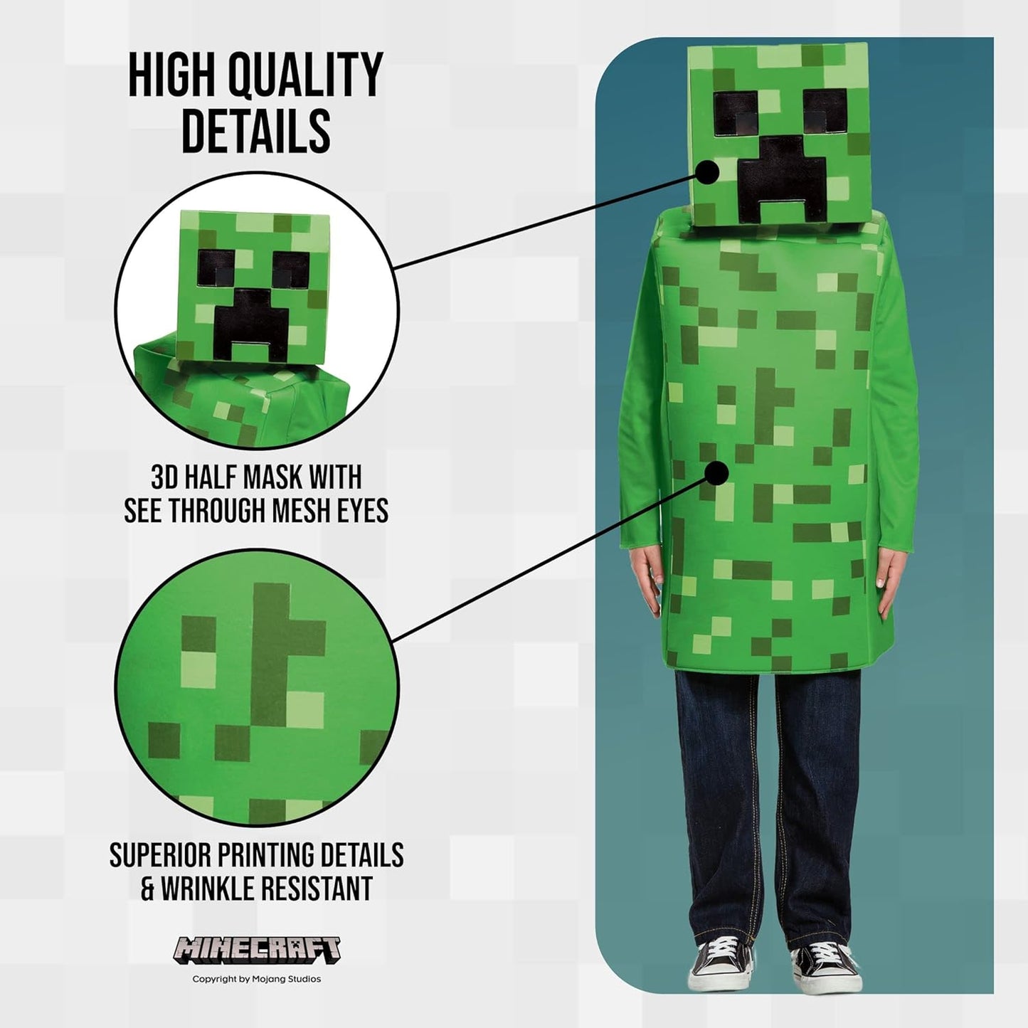 If you love Minecraft then you will love this very cool costume