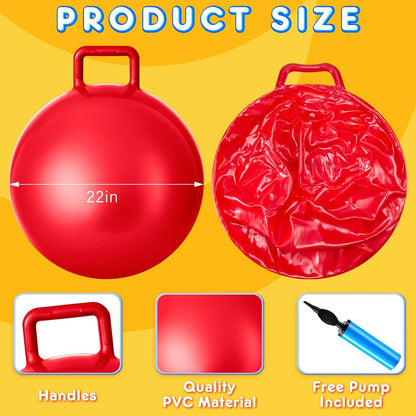 This hopper ball is compact and lightweight for easy storage and transport