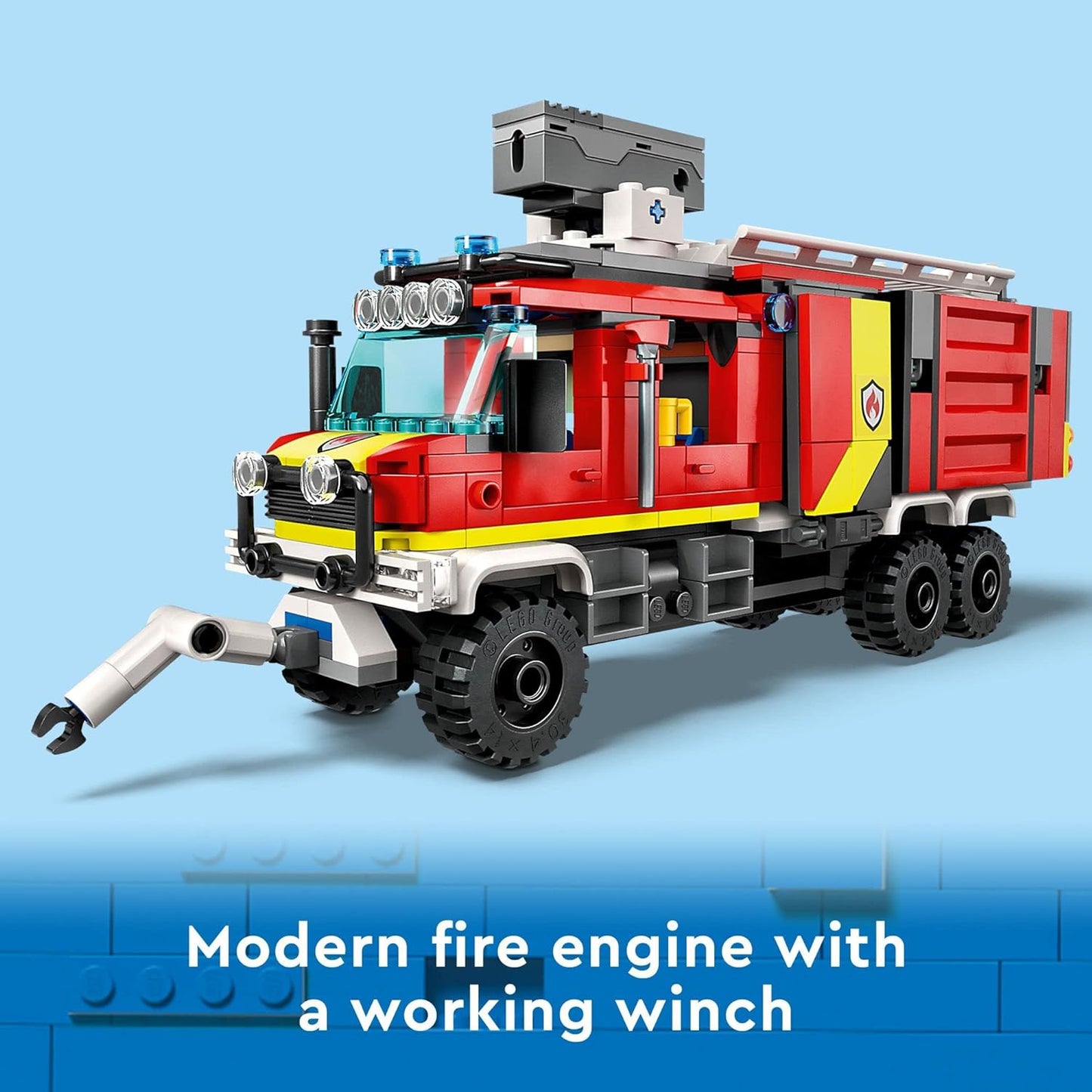 LEGO City Fire Command Truck Building Toy Set (502 Pieces)