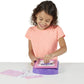 The Melissa & Doug fashion design kit includes everything needed for simple and fun fashion plate rubbings