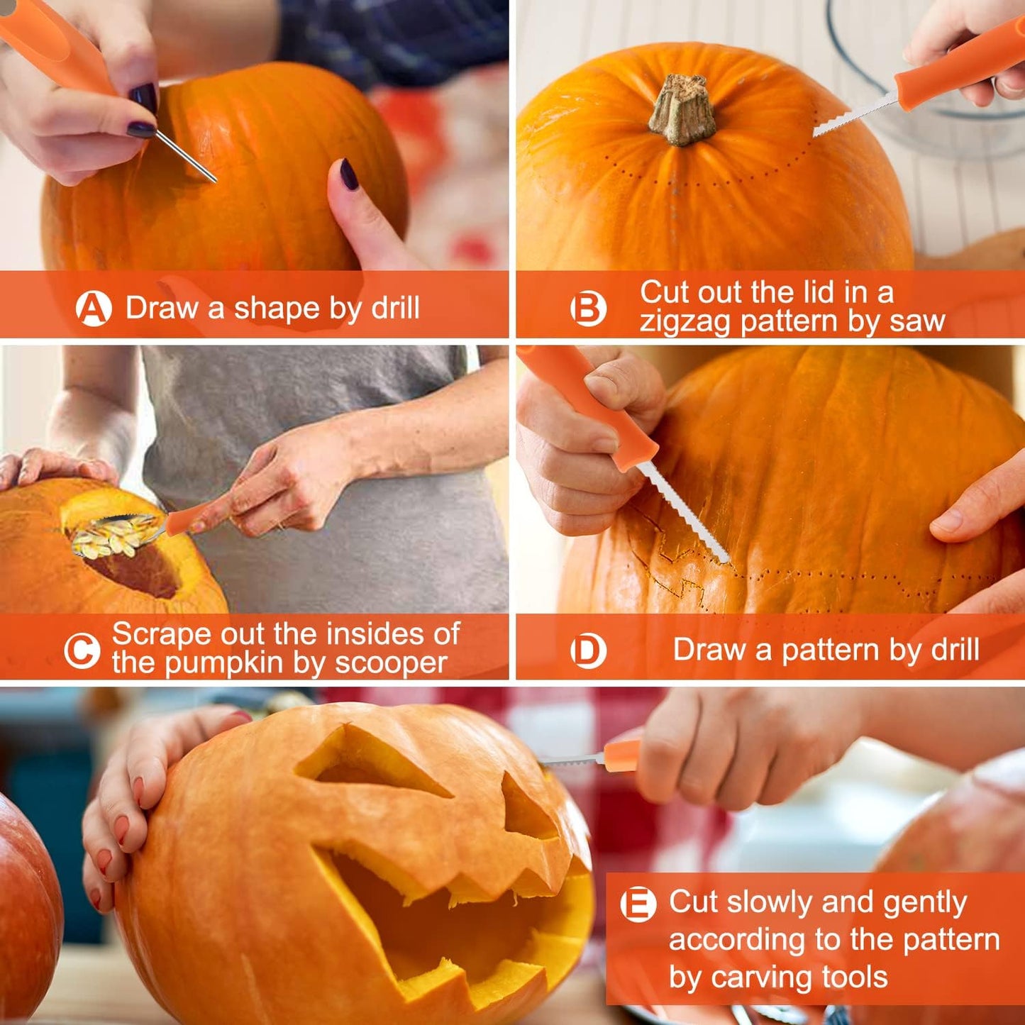 Pumpkin Sculpting Tool Carving Kit