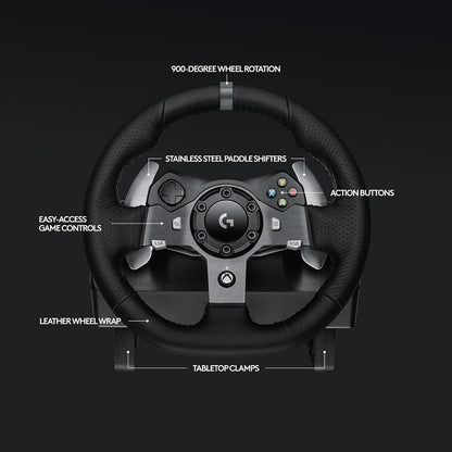 Logitech G920 Driving Force Racing Wheel and Floor Pedals