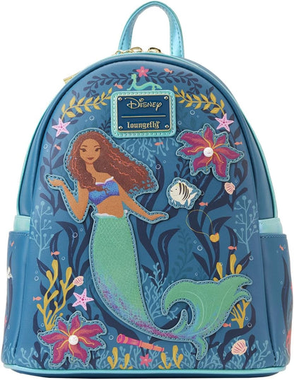 Experience the magic of Disney's Little Mermaid with this officially licensed faux leather mini backpack