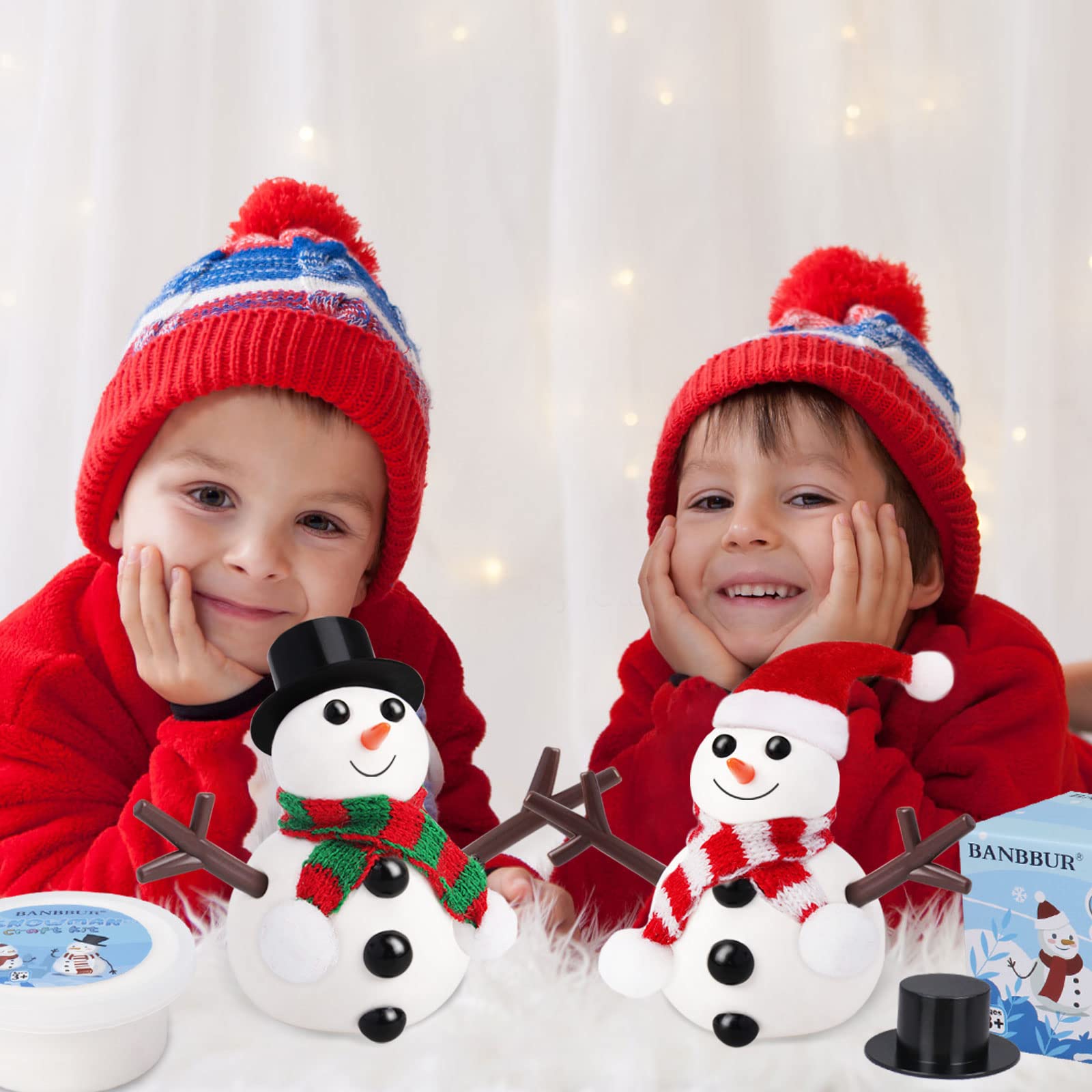 Christmas Craft Build a Snowman DIY Kit - 9 pack