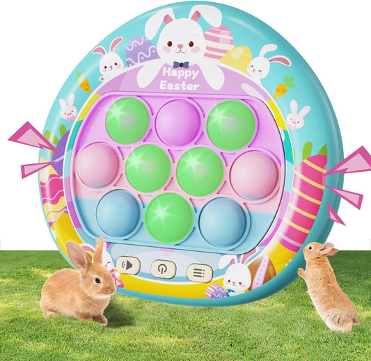 Easter Bunny Quick Push Pop Light Up Bubble Poppers Game
