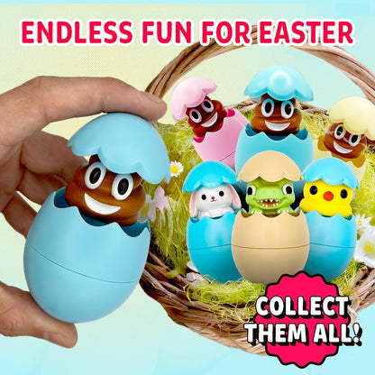 With just a simple press on the top, these egg-shaped toys will hilariously pop open with a cheeky fart sound