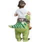 This Halloween, dress up as a T Rex in this durable, waterproof polyester costume